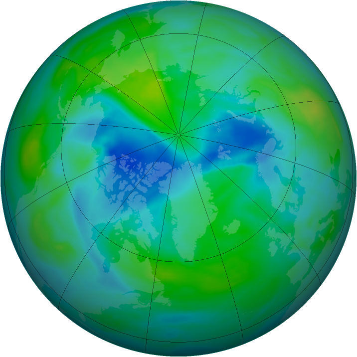 Arctic ozone map for 17 September 2006